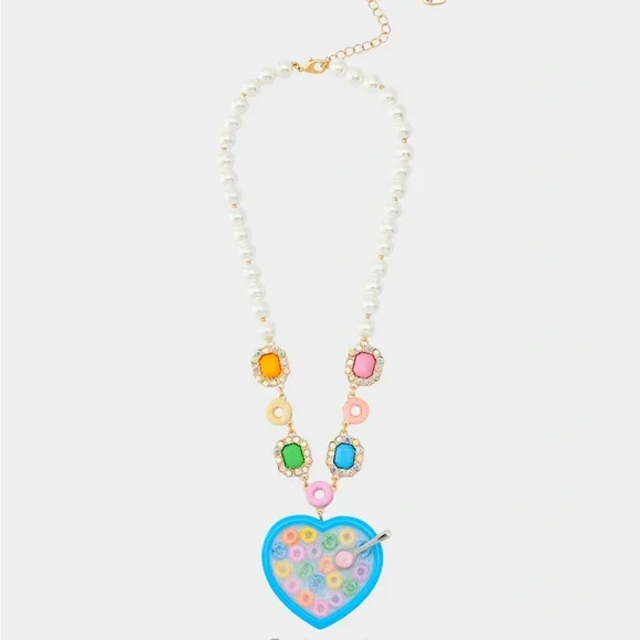 New Betsey Johnson CEREAL NECKLACE MULTI